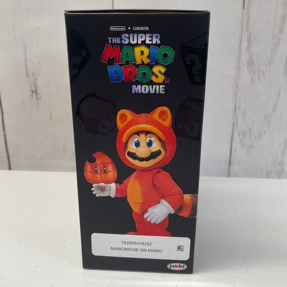 The Super Mario Bros Movie Toy Tanooki Fox Jakks 5" Action Figure - Picture 5 of 6